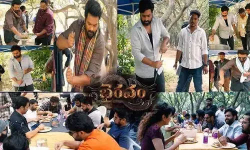 హీరో, హీరోయిన్ల వనభోజనాలు.. టేస్ట్ నెక్ట్స్ లెవెల్ అంటూ స్టార్ డైరెక్టర్ కూతురు కాంప్లిమెంట్!