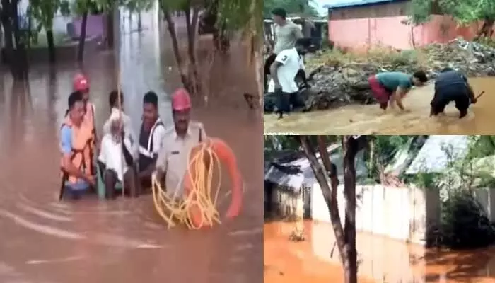 Ananthapur: ఉదయం భారీ వర్షం.. జలదిగ్బంధంలో ఇళ్లు, కాలనీలు Ananthapur: ఉదయం భారీ వర్షం.. జలదిగ్బంధంలో ఇళ్లు, కాలనీలు