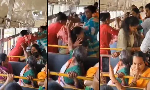 ఆర్టీసీ బస్సులో లొల్లి.. పొట్టు పొట్టు కొట్టుకున్న మహిళలు.. ఎక్కడంటే?