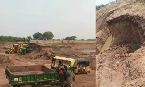 పేరు ఇందిరమ్మ.. ఎక్కడికో నువ్వు అడుగొద్దమ్మ.. అక్రమ మట్టి రవాణా తీరు ఇలా..?