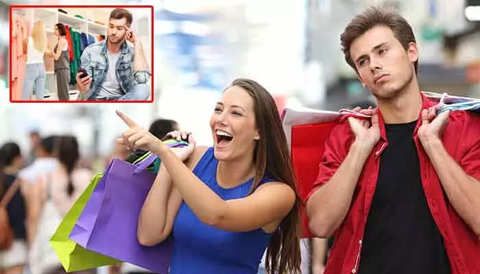 Shopping : వామ్మో.. గర్ల్ ఫ్రెండ్తో కలిసి షాపింగా..! 26 నిమిషాలకే బోర్గా ఫీలవుతున్న పురుషులు! Shopping : వామ్మో.. గర్ల్ ఫ్రెండ్తో కలిసి షాపింగా..! 26 నిమిషాలకే బోర్గా ఫీలవుతున్న పురుషులు!