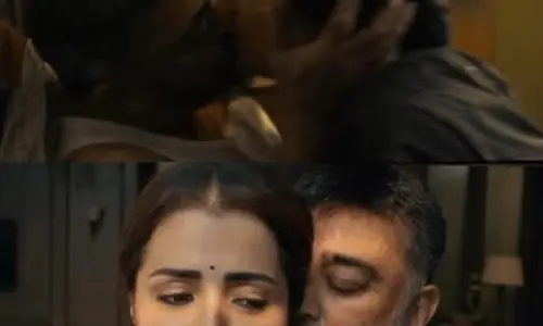 ముసలోడికి దసరా పండుగ.. లిప్ కిస్సులతో రెచ్చిపోయిన కమల్ హాసన్.. ఆ ఇద్దరు హీరోయిన్లతో శృతి మించిన రొమాన్స్ చేస్తూ దొరికిపోయిన సూపర్ స్టార్..(వీడియో)