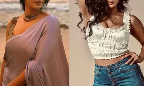సినిమాల్లో ఘాటుగా కానీ బయట మాత్రం చాలా సంప్రదాయ లుక్‌లో దర్శనమిచ్చిన క్రేజీ బ్యూటీ.. లేటెస్ట్ ఫొటోస్ వైరల్