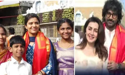 Tirumala News:శ్రీవారి సేవలో సినీ  నటి ఐశ్వర్య రాజేష్