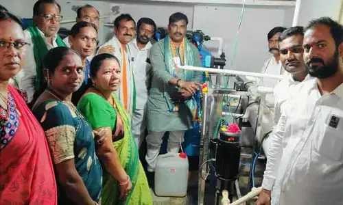 మంచినీటి శుద్ధికరణ కేంద్రం ప్రారంభించిన విప్ ఐలయ్య