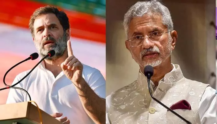 జైశంకర్ను మళ్లీ టార్గెట్ చేసిన రాహుల్.. పాక్ మీడియాలో ప్రసారం! జైశంకర్ను మళ్లీ టార్గెట్ చేసిన రాహుల్.. పాక్ మీడియాలో ప్రసారం!