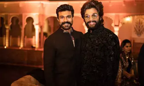 ఒకే ఫ్రేమ్‌లో దర్శనమిచ్చిన రామ్ చరణ్, అల్లు అర్జున్.. ఫుల్ ఖుషీలో ఫ్యాన్స్(వీడియో)