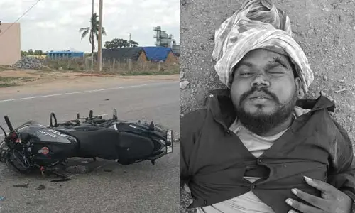 రోడ్డు ప్రమాదంలో ఒక్కరికి గాయాలు