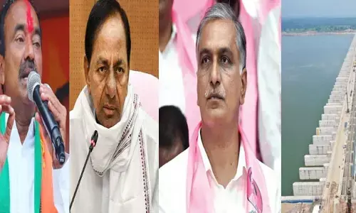 Kaleswaram commission: కేసీఆర్ వర్సెస్ ఈటల.. మధ్యలో హరీశ్ రావు! కాళేశ్వరం నోటీసుల వేళ హైవోల్టేజ్ పాలిటిక్స్
