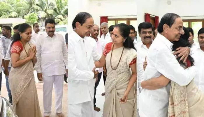 kavitha: బీఆర్ఎస్ లో లేఖ దుమారం.. మరికాసేపట్లో ఎర్రవల్లి ఫాంహౌస్కు కవిత? kavitha: బీఆర్ఎస్ లో లేఖ దుమారం.. మరికాసేపట్లో ఎర్రవల్లి ఫాంహౌస్కు కవిత?