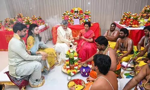 CM Chandrababu Naidu : కొత్త ఇంట్లో సీఎం చంద్రబాబు గృహప్రవేశం