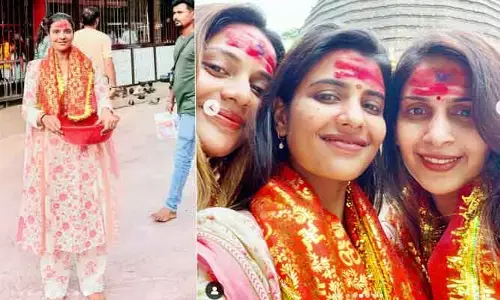 aishwaryarajesh: కామాఖ్యమందిర్‌ను దర్శించుకున్న నటి ఐశ్వర్యరాజేష్