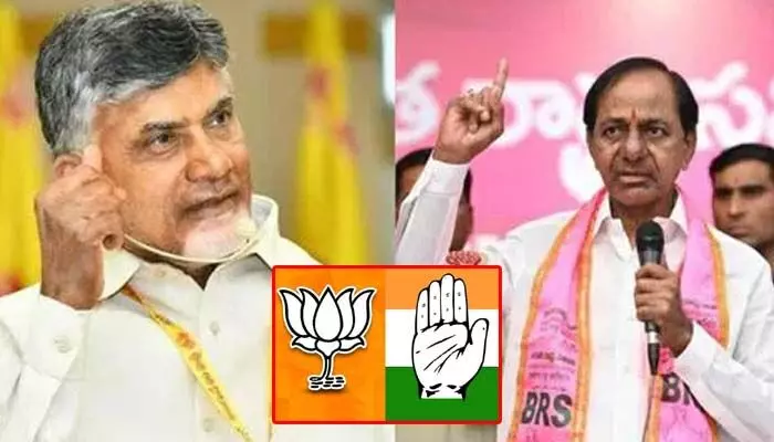 TDP: కేసీఆర్ ను రౌండప్ చేస్తున్న కాంగ్రెస్, బీజేపీ.. అదే బాటలో టీడీపీ? TDP: కేసీఆర్ ను రౌండప్ చేస్తున్న కాంగ్రెస్, బీజేపీ.. అదే బాటలో టీడీపీ?