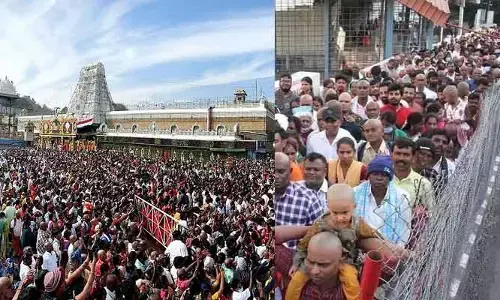 తిరుమలలో భారీగా పెరిగిన భక్తుల రద్దీ.. దర్శనానికి సమయం ఎంతంటే?