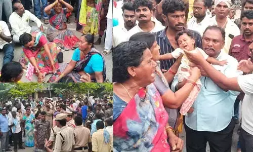 మా పిల్లలని మాకు ఇవ్వండి మహా ప్రభో.. పిల్లల తల్లిదండ్రుల ఆర్తనాదాలు