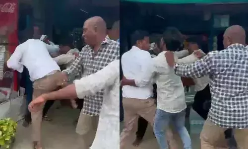 కొట్టుకున్న కాంగ్రెస్ కార్యకర్తలు.. సోషల్ మీడియాలో వైరల్