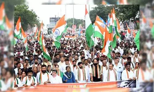 Jai Hind Rally : ప్రారంభం అయిన భారీ జైహింద్ ర్యాలీ.. పాల్గొన్న సీఎం రేవంత్ రెడ్డి
