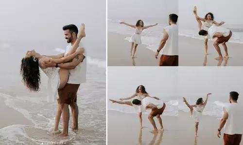 Pre Wedding shoot: అవాక్కయ్యే క్రేజీ ప్రీ వెడ్డింగ్ షూట్..! గోవా బీచ్‌లో కపుల్ హాట్ హాట్ ఫోజులు వైరల్