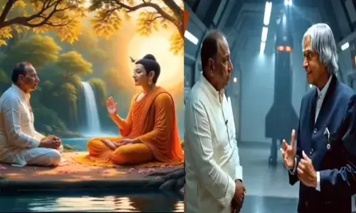 మల్లారెడ్డి నెక్స్ట్ లెవెల్..! టైమ్ మెషిన్‌లో వెనక్కి వెళ్లి మహనీయులను కలిసిన మాజీ మంత్రి