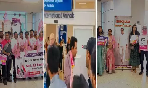 Dallas: డల్లాస్‌లో కేటీఆర్ సందడి.. బీఆర్ఎస్ శ్రేణులు, ఎన్ఆర్ఐల ఘనస్వాగతం