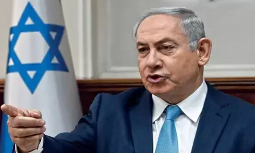 Netanyahu: ఢిల్లీలో నెతన్యహు కు వ్యతిరేకంగా ‘ వాంటెడ్ ’ పోస్టర్లు