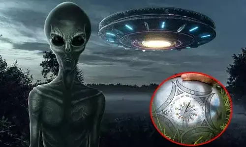 Aliens : ఆకాశం నుంచి నేలకు దిగిన వింత ఆకారం..! గ్రహాంతర‌ వాసుల పనేనా?