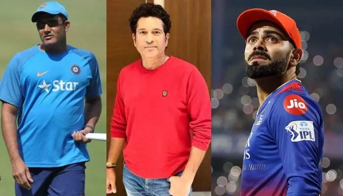 క్రికెట్కు చీకటి రోజు.. చిన్నస్వామి తొక్కిసలాటపై సచిన్, కుంబ్లే రియాక్షన్! క్రికెట్కు చీకటి రోజు.. చిన్నస్వామి తొక్కిసలాటపై సచిన్, కుంబ్లే రియాక్షన్!