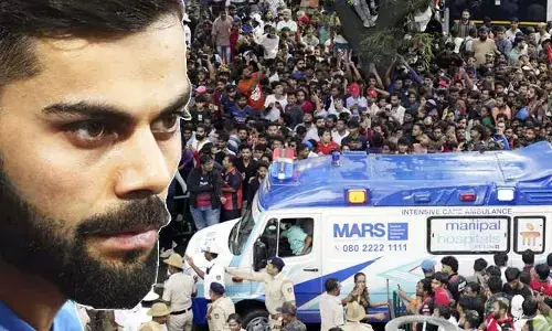 తొక్కిసలాట ఎఫెక్ట్: విరాట్ కోహ్లీని అరెస్ట్ చేయాలని డిమాండ్