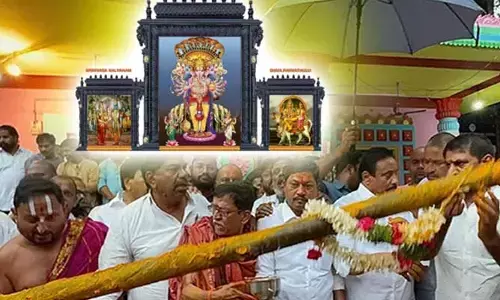Khaiarathabad Ganesh : ఖైరతాబాద్ మహా గణపతికి కర్రపూజ