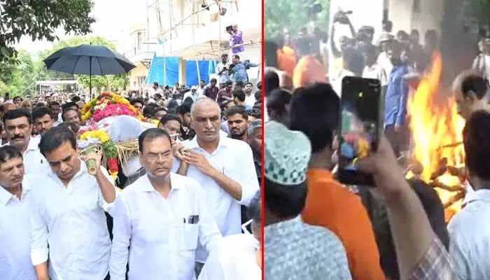 మాగంటి గోపీనాథ్కు కన్నీటి వీడ్కోలు.. అధికార లాంఛనాలతో అంత్యక్రియలు పూర్తి మాగంటి గోపీనాథ్కు కన్నీటి వీడ్కోలు.. అధికార లాంఛనాలతో అంత్యక్రియలు పూర్తి