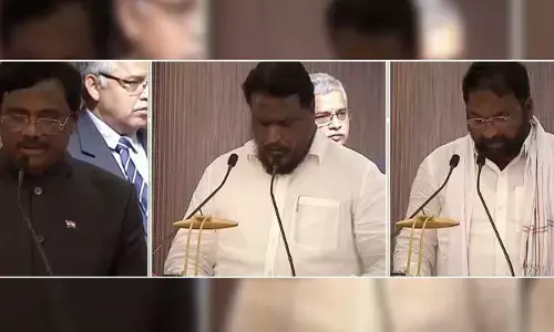 Raj Bhavan: కొత్త మంత్రులతో ప్రమాణస్వీకారం చేయించిన గవర్నర్.. హాజరైన CM రేవంత్