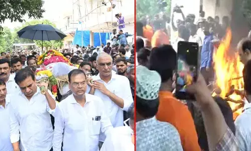 మాగంటి గోపీనాథ్⁬కు కన్నీటి వీడ్కోలు.. అధికార లాంఛనాలతో అంత్యక్రియలు పూర్తి