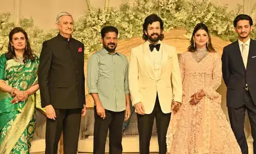 అక్కినేని అఖిల్ రిసెప్షన్‌కు సీఎం రేవంత్ రెడ్డి.. ఫొటోలు వైరల్