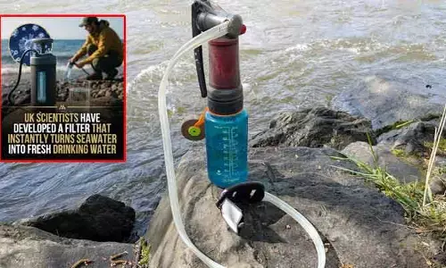 Sea water filter : సముద్రపు నీటిని క్షణాల్లో మంచి నీరుగా మార్చే టెక్నాలజీ.. గ్రాఫీన్ ఆధారిత ఫిల్టర్‌ను డెవలప్ చేసిన శాస్త్రవేత్తలు