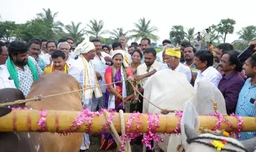 Eruvaka: ఊరూరా ఏరువాక .. కాడి పట్టిన హోమంత్రి