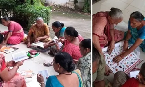 ఓల్డేజ్ స్కూల్.. అక్షరంతో అమ్మమ్మలు.!