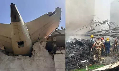 అహ్మదాబాద్‌లో ఫ్లైట్ క్రాష్.. ఫొటోలు వైరల్