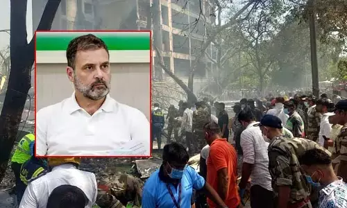 విమాన ప్రమాదంపై రాహుల్ గాంధీ దిగ్భ్రాంతి.. కాంగ్రెస్ శ్రేణులకు కీలక పిలుపు