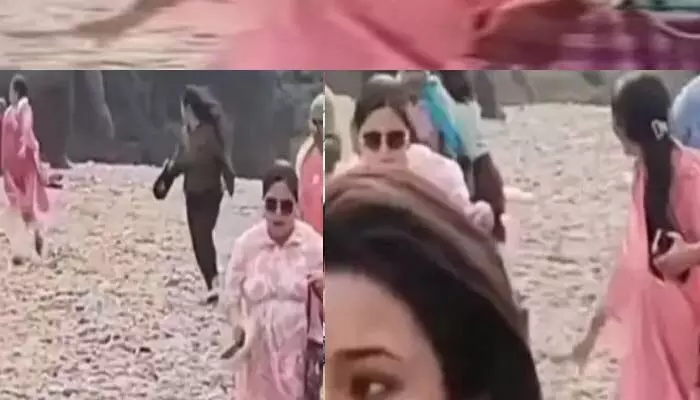 పిక్నిక్లో ఎంజాయ్ చేస్తోన్న ఫ్యామిలీకి ఊహించని షాక్.. ఏమైందంటే?(వీడియో) పిక్నిక్లో ఎంజాయ్ చేస్తోన్న ఫ్యామిలీకి ఊహించని షాక్.. ఏమైందంటే?(వీడియో)