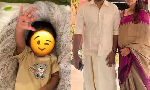 ఈ ఉదయం అతను నన్ను ఇలా ఆశ్చర్య పరిచాడంటూ బాబు ఫొటోను షేర్ చేసిన ఆ హీరో భార్య.. తండ్రికి తగ్గ కొడుకు అని కామెంట్స్