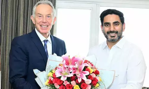 Tony Blair: బ్రిటన్ మాజీ ప్రధాని టోనీ బ్లెయిర్ తో మంత్రి లోకేష్ భేటీ