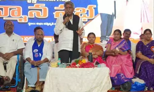 దివ్యాంగుల హక్కుల కోసం రాజీలేని పోరాటం : మందకృష్ణ మాదిగ