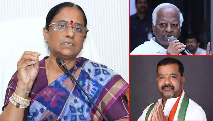 ‘కడియం శ్రీహరి నల్లికుట్లోడు.. నేను మంత్రిగా ఉంటే తట్టుకోలేకపోతుండు’: కొండా సురేఖ సంచలన వ్యాఖ్యలు ‘కడియం శ్రీహరి నల్లికుట్లోడు.. నేను మంత్రిగా ఉంటే తట్టుకోలేకపోతుండు’: కొండా సురేఖ సంచలన వ్యాఖ్యలు