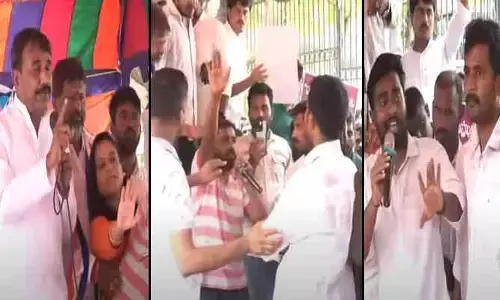 BJP MLC: బీజేపీ ఎమ్మెల్సీ వర్సెస్ నిరుద్యోగులు..  ఇందిరా పార్కు ధర్నాలో ప్రసంగాన్ని అడ్డుకున్న నిరుద్యోగులు