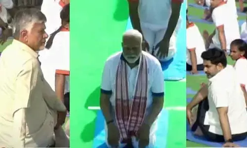 ‘యోగాంధ్రా’ గ్రాండ్ సక్సెస్.. యోగాసనాలు వేసిన ప్రధాని మోడీ, సీఎం చంద్రబాబు