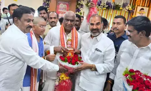 Adluri Laxman: బాధ్యతలు స్వీకరించిన మంత్రి అడ్లూరి లక్ష్మణ్