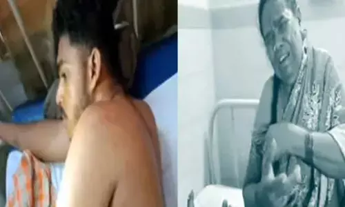 చిన్నపాటి  కేసు విషయంలో దారుణం.. యువకుడితో పాటు ఇద్దరు మహిళలను చితకబాదిన పోలీసులు