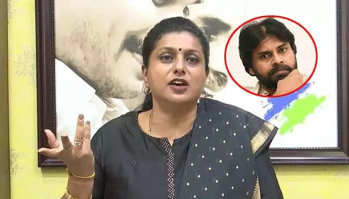 గబ్బర్ సింగ్ డైలాగులు చెప్పి.. ఇప్పుడు రబ్బర్లా మెలికలు తిరుగుతున్నారు: పవన్పై రోజా సెటైర్లు గబ్బర్ సింగ్ డైలాగులు చెప్పి.. ఇప్పుడు రబ్బర్లా మెలికలు తిరుగుతున్నారు: పవన్పై రోజా సెటైర్లు