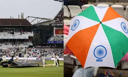 ఒకేసారి వచ్చిన వర్షం, టీ బ్రేక్.. విజయానికి 102 పరుగుల దూరంలో ఇంగ్లాండ్