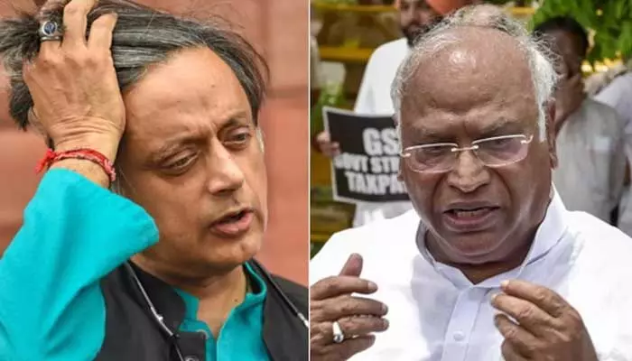 ఖర్గే కామెంట్స్ పై ఎక్స్లో శశి థరూర్ సంచలన పోస్ట్ ఖర్గే కామెంట్స్ పై ఎక్స్లో శశి థరూర్ సంచలన పోస్ట్